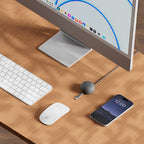 Câble CableStay USB-C (1,5 m) avec base lestée Slate