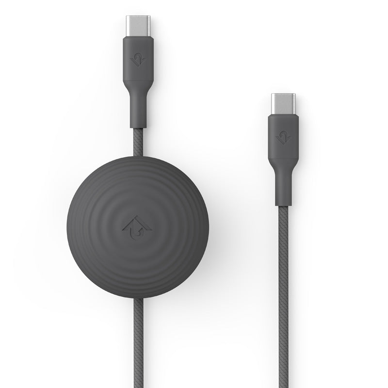 Câble CableStay USB-C (1,5 m) avec base lestée Slate