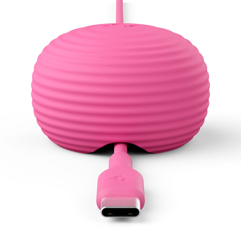 Câble CableStay USB-C (1,5 m) avec base lestée Fuchsia