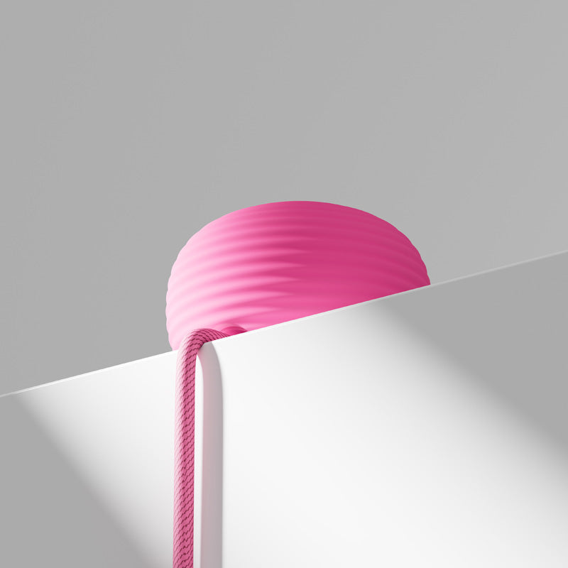 Câble CableStay USB-C (1,5 m) avec base lestée Fuchsia