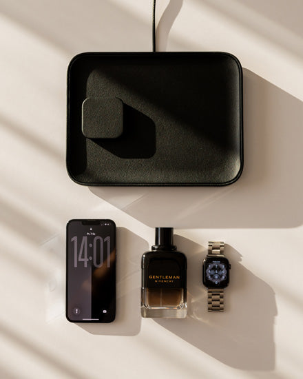 Valet Large 25W Base Noire / Cadre Noir