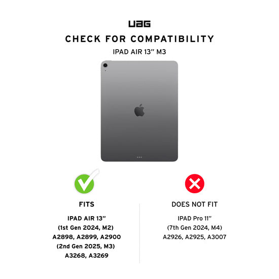 Plyo LT iPad Air 13 (2026/24 - M2/M3/M4) Ice/Black