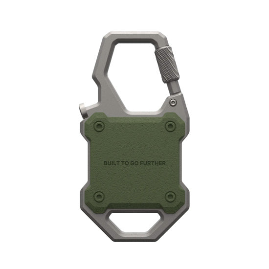 Coque Monarch pour AirTag Olive Drab/Silver