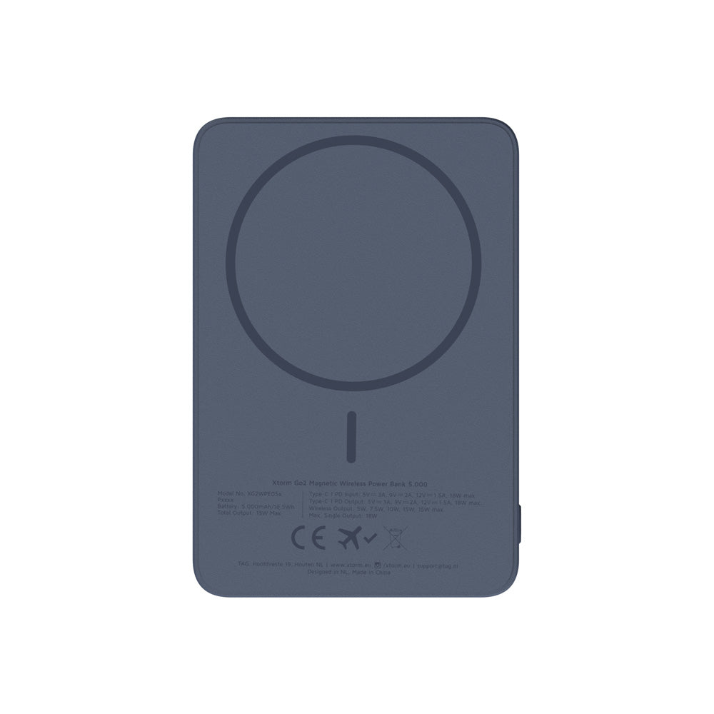 Batterie externe Go2 15 W 5 000 mAh Blue