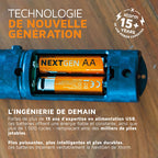 Piles AA NextGen rechargeables USB-C Pack de 4