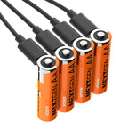 Piles AA NextGen rechargeables USB-C Pack de 4