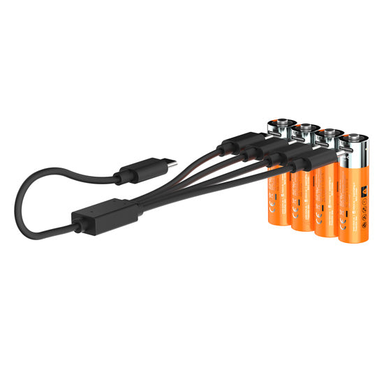 Piles AA NextGen rechargeables USB-C Pack de 4