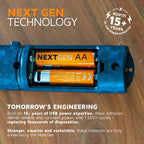 Piles AA NextGen rechargeables USB-C Pack de 4