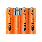 Piles AA NextGen rechargeables USB-C Pack de 4