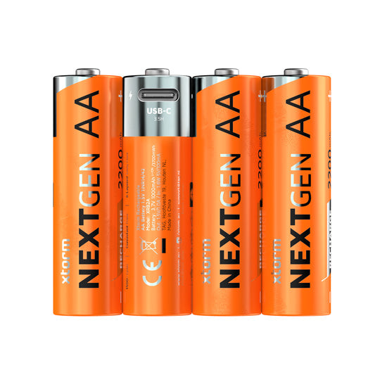 Piles AA NextGen rechargeables USB-C Pack de 4