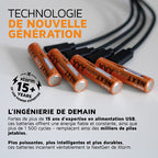 Piles AAA NextGen rechargeables USB-C Pack de 4