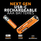 Piles AAA NextGen rechargeables USB-C Pack de 4