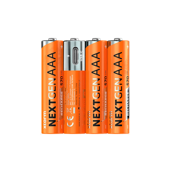 Piles AAA NextGen rechargeables USB-C Pack de 4