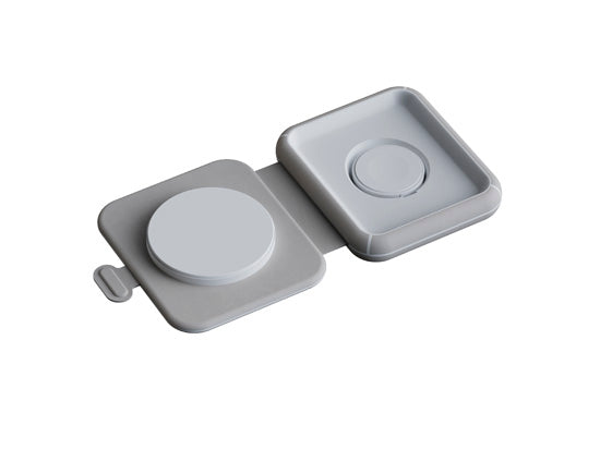 Chargeur de voyage sans fil pliable 2-en-1