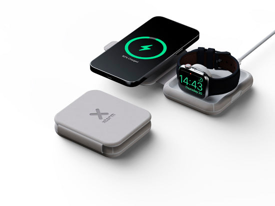 Chargeur de voyage sans fil pliable 2-en-1