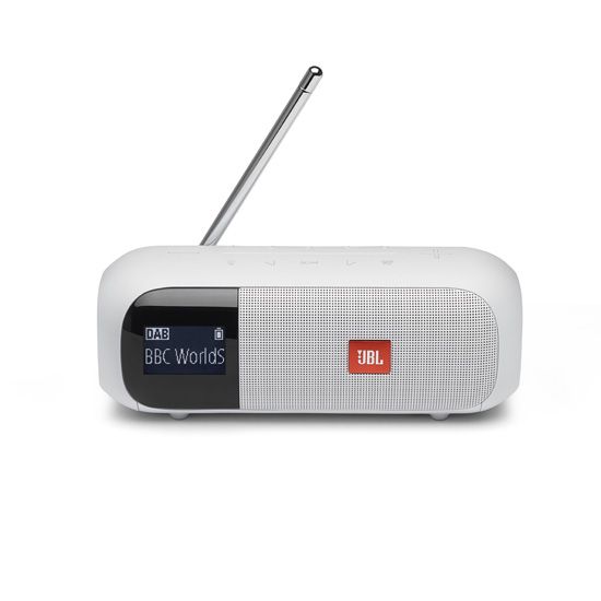 Distributeur Radio JBL sans fil blanche avec bluetooth
