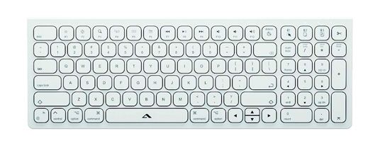 Clavier AZERTY sans fil rechargeable USB-C Echelon Compact Blanc - A-LOGIC