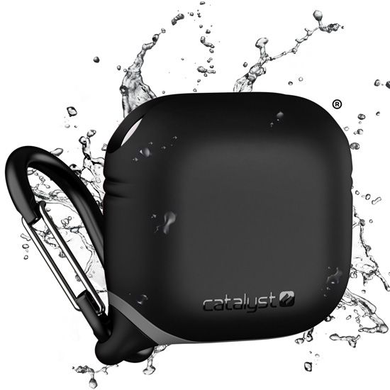 Coque Waterproof avec Mousqueton AirPods 4 Noir - Catalyst