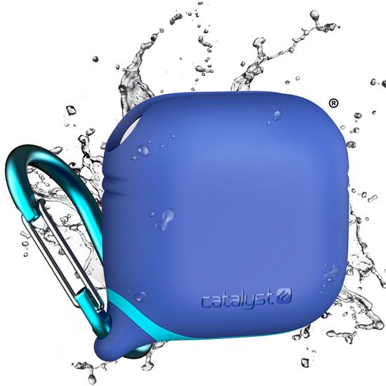 Coque Waterproof avec Mousqueton AirPods 4 Bleu - Catalyst