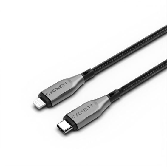 Câble Armoured Lightning vers USB-C (0,5m) - Cygnett