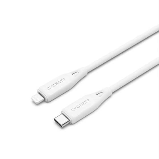 Câble Essential Lightning vers USB-C (1m) Blanc - Cygnett