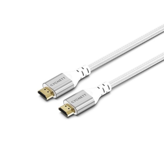 Câble 8k HDMI vers HDMI (1,5m) Blanc - Cygnett