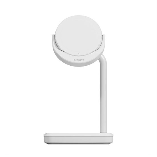 Chargeur CHARGEBASE Qi2 2-en-1 Blanc - Cygnett