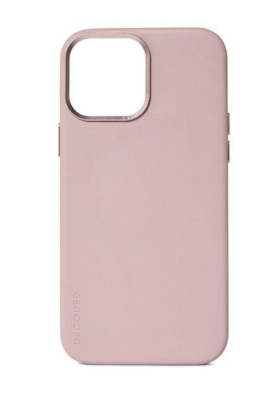 Coque en cuir iPhone 13 Pro Max Rose - Decoded