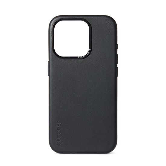 Coque MagSafe en cuir iPhone 15 Noir - Decoded