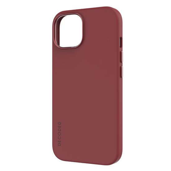 Coque MagSafe Silicone Antimicrobienne iPhone 15 Rouge - Decoded