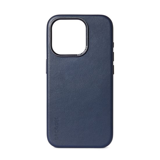 Coque MagSafe en cuir iPhone 15 Pro Navy - Decoded