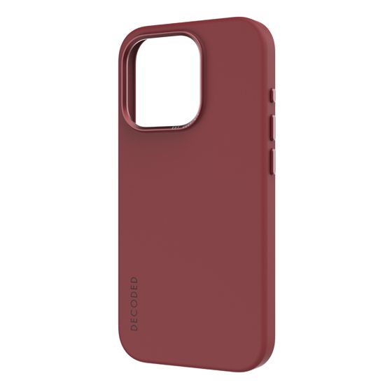 Coque MagSafe Silicone Antimicrobienne iPhone 15 Pro Rouge - Decoded