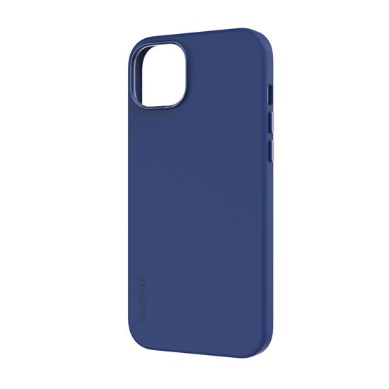 Coque MagSafe Silicone Antimicrobienne iPhone 15 Plus Bleu - Decoded