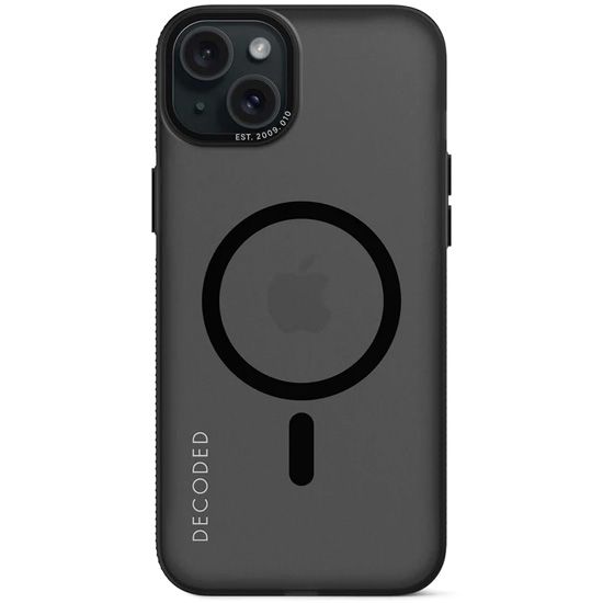 Coque Plastique Recyclé iPhone 15 Plus Noir - Decoded