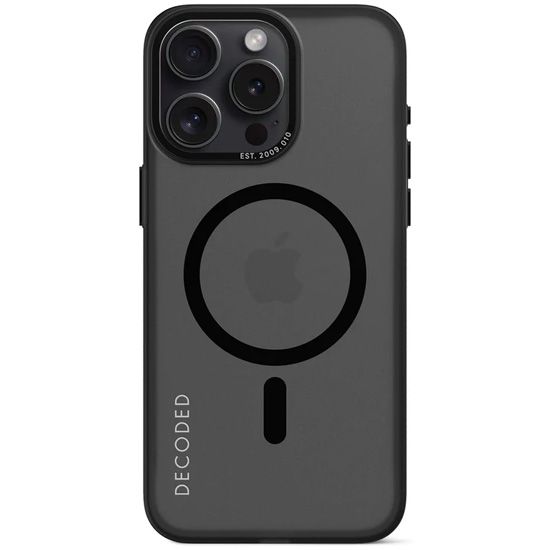 Coque Plastique Recyclé iPhone 15 Pro Max Noir - Decoded