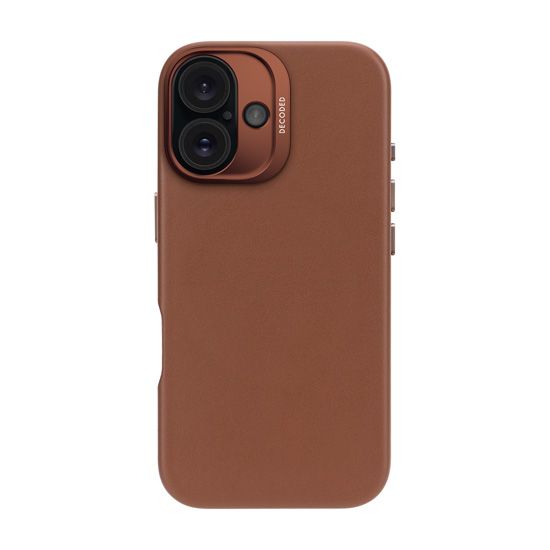 Coque en cuir iPhone 16 Tan - Decoded