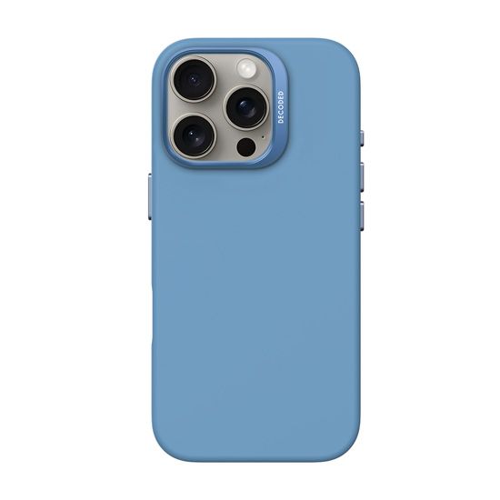 Coque MagSafe Silicone Antimicrobienne iPhone 16 Pro Bleu - Decoded