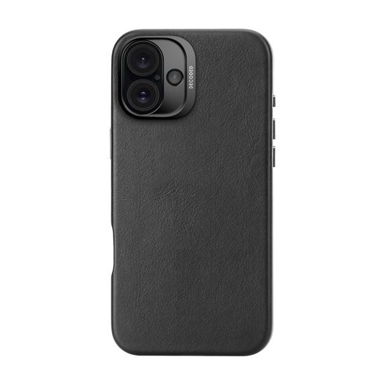 Coque en cuir iPhone 16 Plus Noir - Decoded