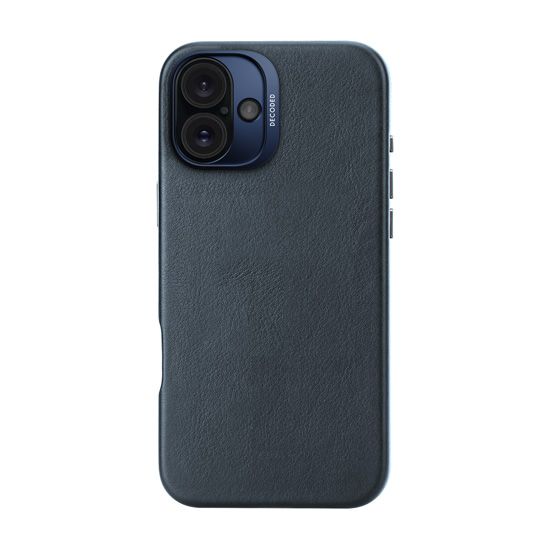 Coque en cuir iPhone 16 Plus Bleu - Decoded