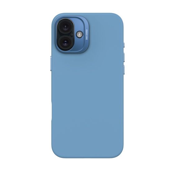 Coque MagSafe Silicone Antimicrobienne iPhone 16 Plus Bleu - Decoded