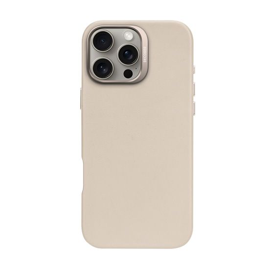 Coque en cuir iPhone 16 Pro Max Beige - Decoded