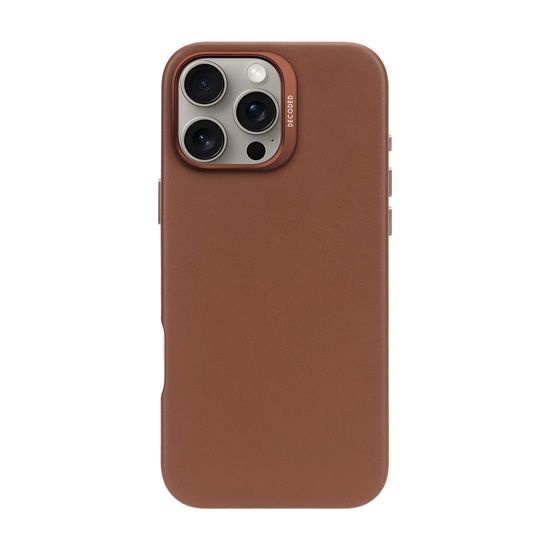 Coque en cuir iPhone 16 Pro Max Tan - Decoded