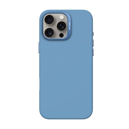 Coque MagSafe Silicone Antimicrobienne iPhone 16 Pro Max Bleu - Decoded