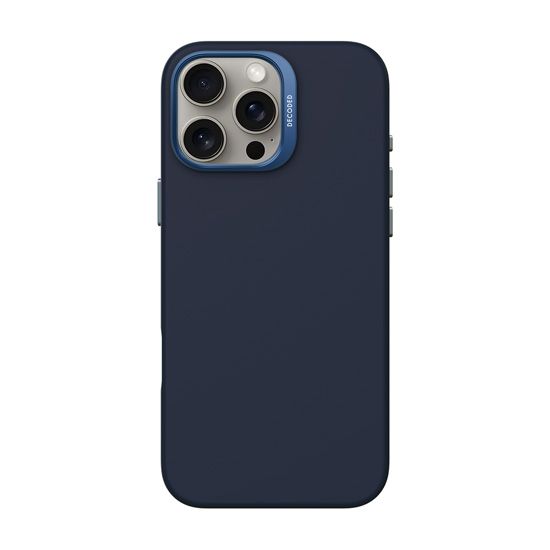 Coque MagSafe Silicone Antimicrobienne iPhone 16 Pro Max Blue Marine - Decoded