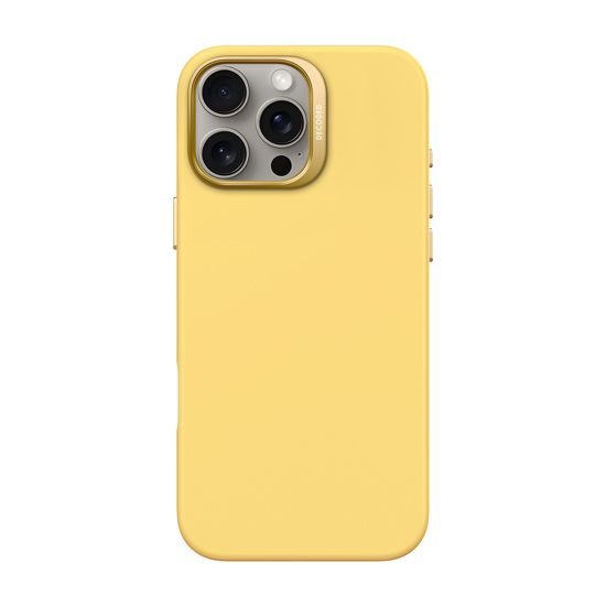 Coque MagSafe Silicone Antimicrobienne iPhone 16 Pro Max Jaune - Decoded