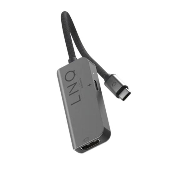 Hub USB-C 2-en-1 Gris - Linq