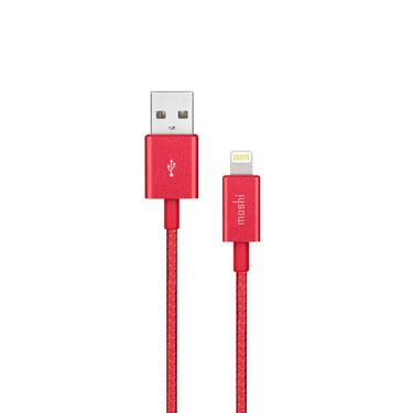Câble Integra USB vers Lightning (1,2m) Rouge - Moshi