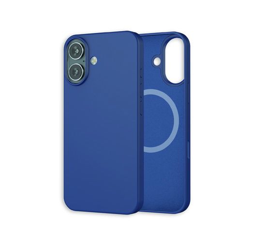 Coque silicone MagSafe iPhone 16 Bleu - MW