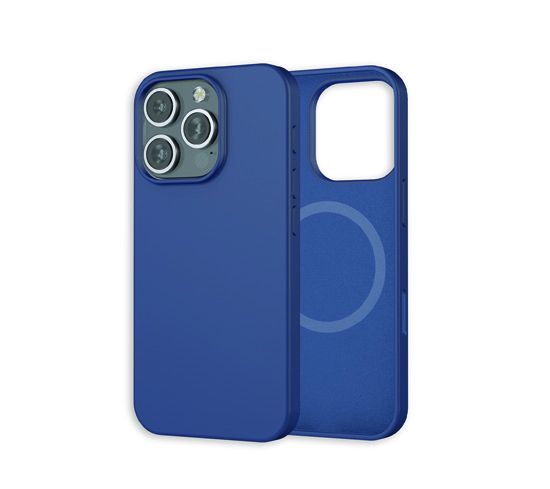 Coque silicone MagSafe iPhone 16 Pro Bleu - MW