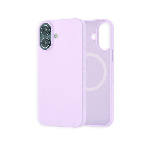 Coque silicone MagSafe iPhone 16 Lilas - MW